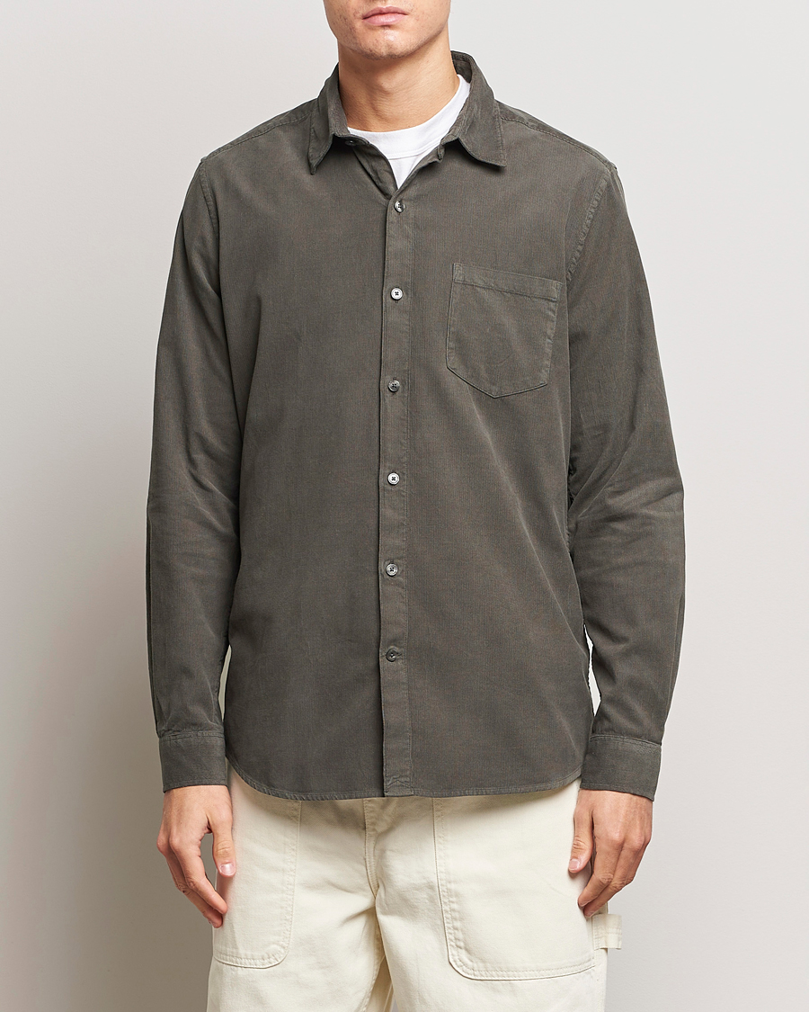 Mies | A Day's March | A Day's March | Daintree Baby Cord Shirt Olive