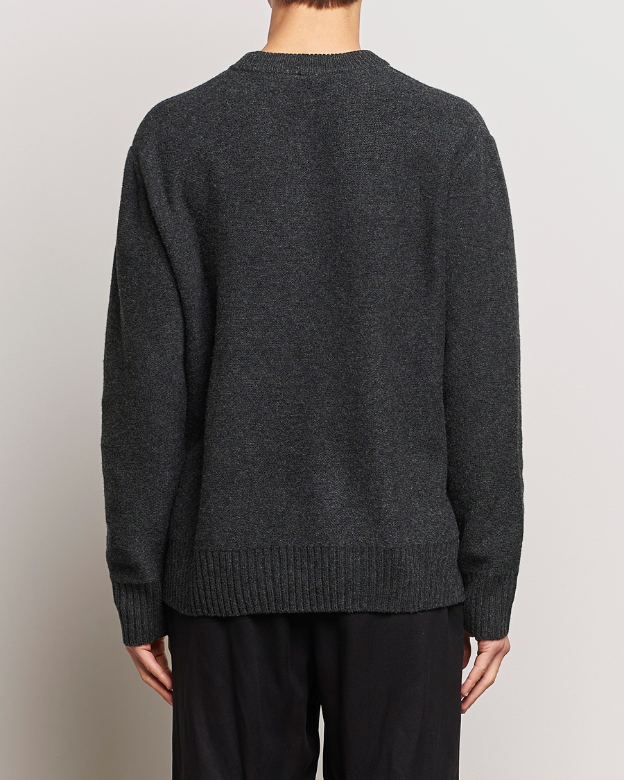 Mies | Puserot | A Day's March | Tietar Boiled Merino Sweater Anthracite