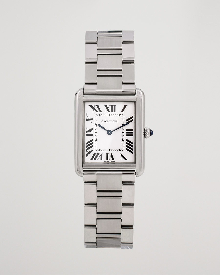 Mies | Cartier Pre-Owned Tank Solo Large W5200014 Steel White | Cartier Pre-Owned | Tank Solo Large W5200014 Steel White