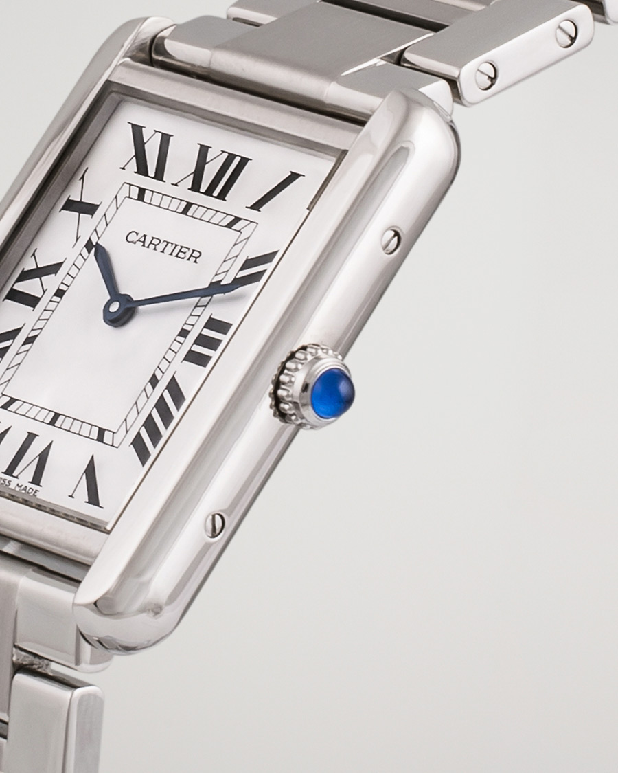 Mies | Cartier Pre-Owned Tank Solo Large W5200014 Steel White | Cartier Pre-Owned | Tank Solo Large W5200014 Steel White