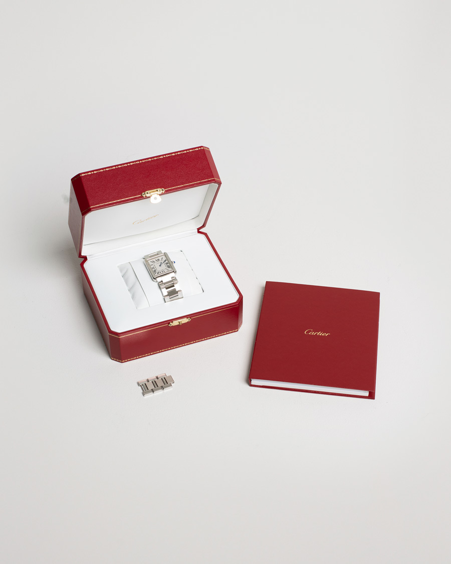 Mies | Cartier Pre-Owned Tank Solo Large W5200014 Steel White | Cartier Pre-Owned | Tank Solo Large W5200014 Steel White