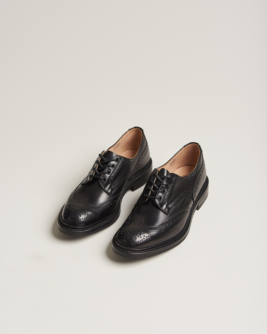 Mies | Brogue-kengät | Tricker's | Bourton Country Brogues Black Calf