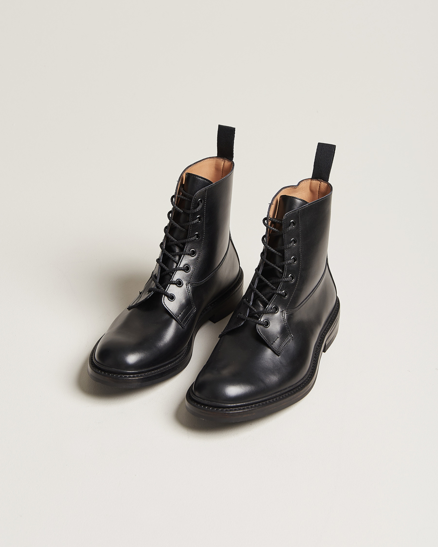 Mies |  | Tricker's | Burford Dainite Country Boots Black Calf