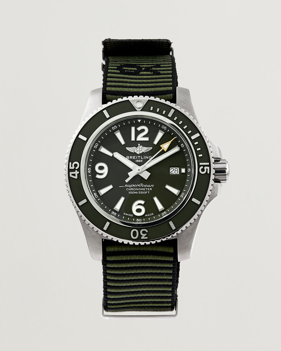 Mies | Breitling Pre-Owned Superocean 44 Outerknown A17367 Steel Green | Breitling Pre-Owned | Superocean 44 Outerknown A17367 Steel Green