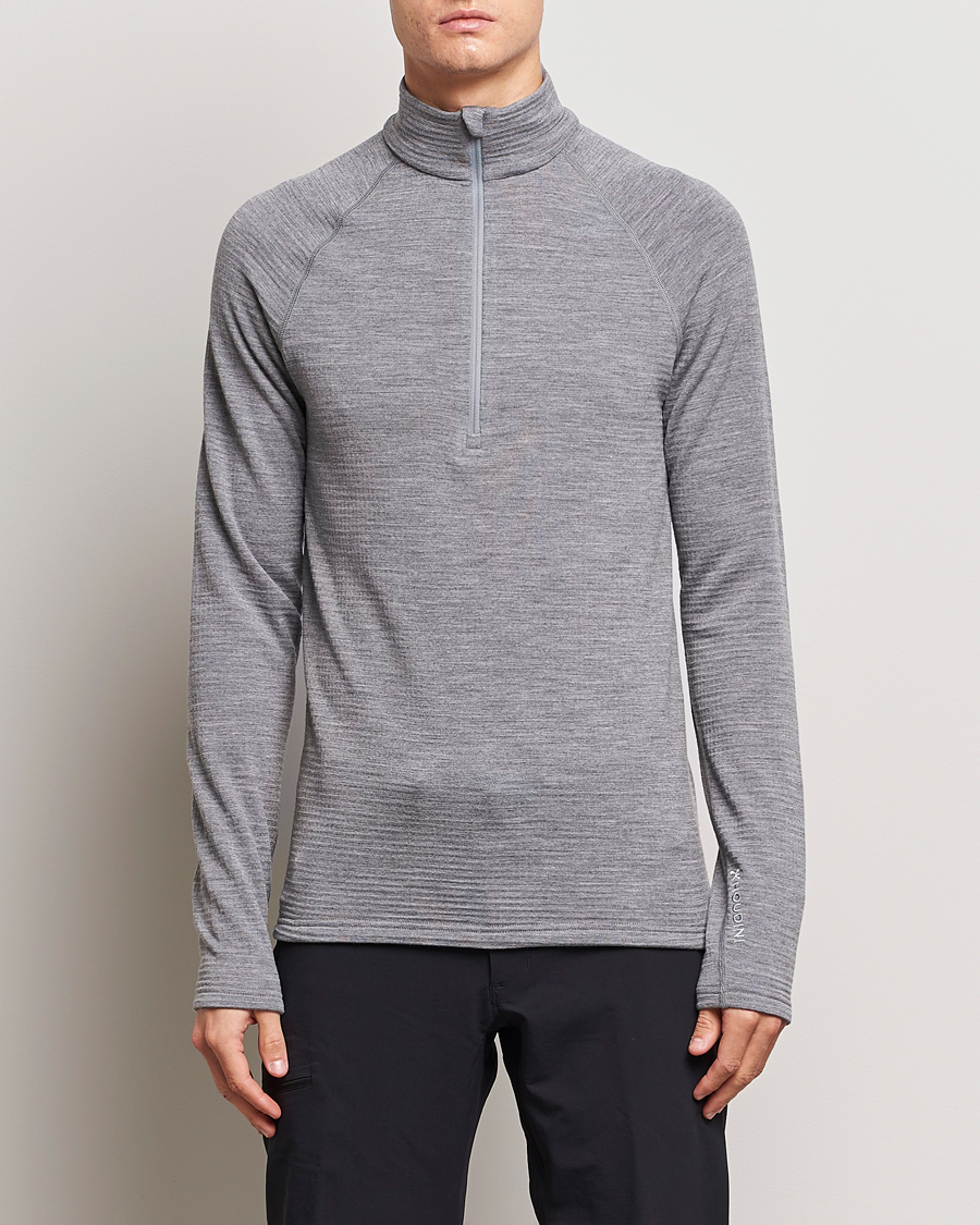 Mies | Puserot | Houdini | Desoli Merino Thermal Half-Zip College Grey
