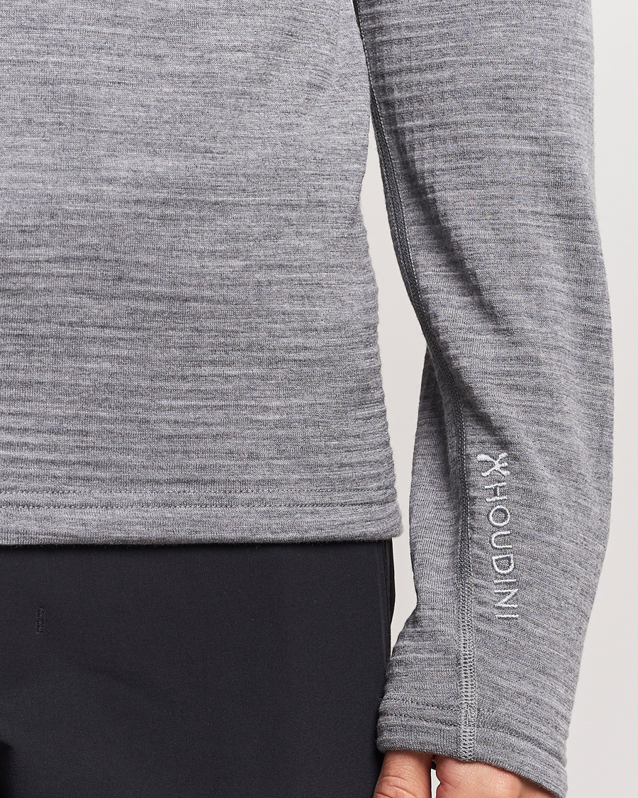 Mies | Puserot | Houdini | Desoli Merino Thermal Half-Zip College Grey