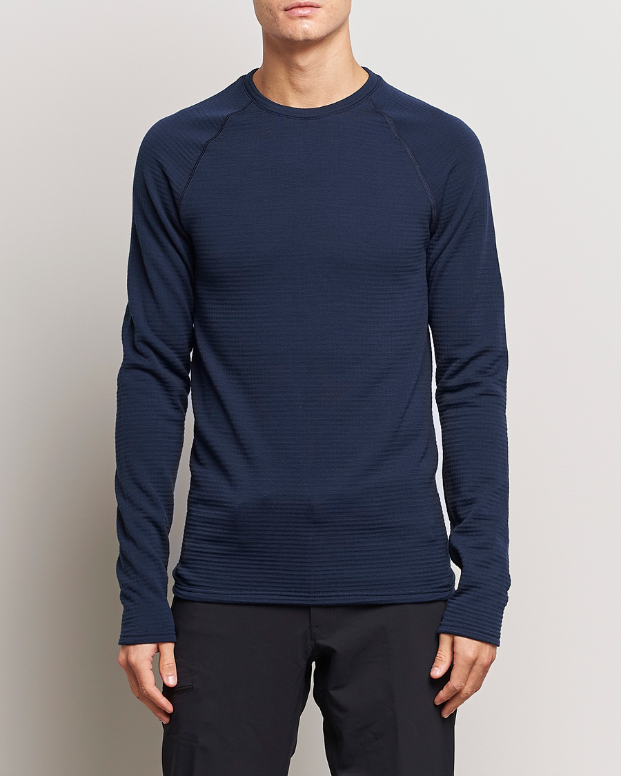 Mies | Puserot | Houdini | Desoli Merino Thermal Crew Blue Illusion