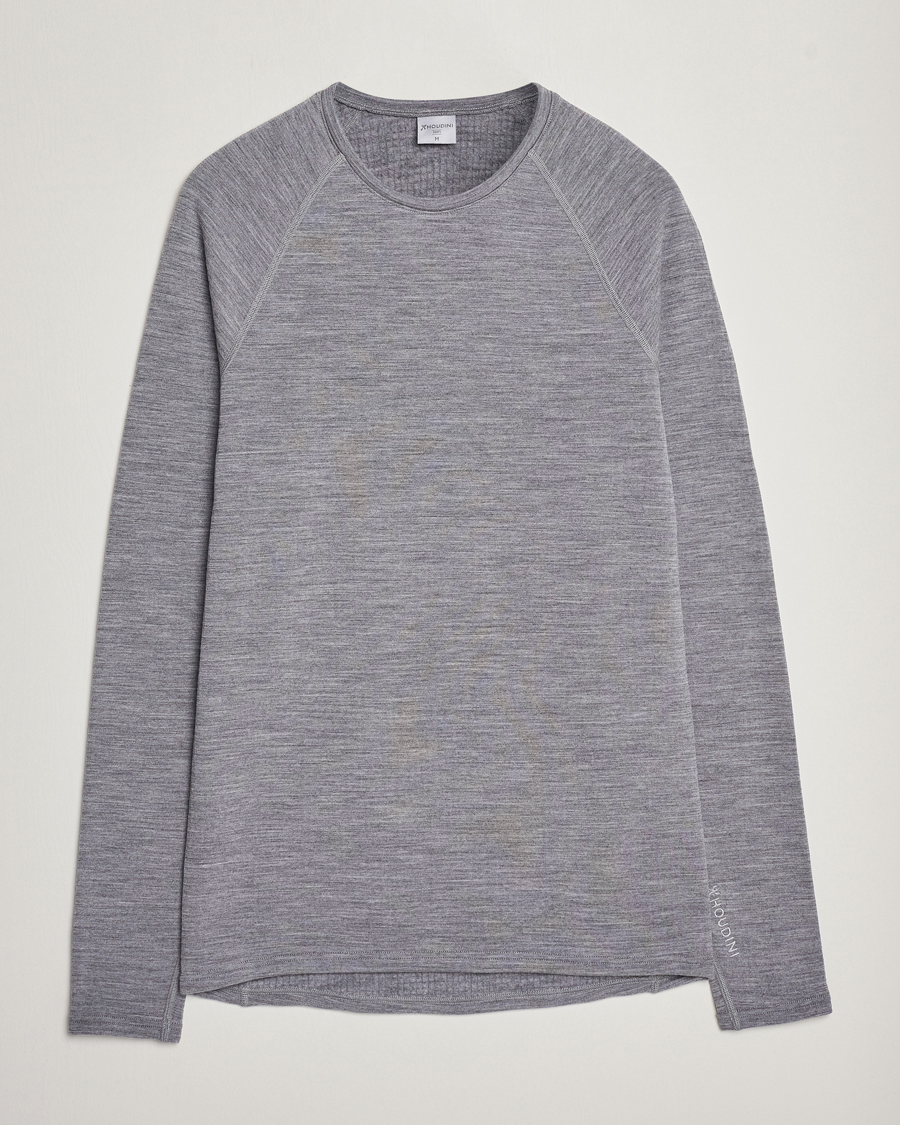 Mies | Puserot | Houdini | Desoli Merino Thermal Crew College Grey