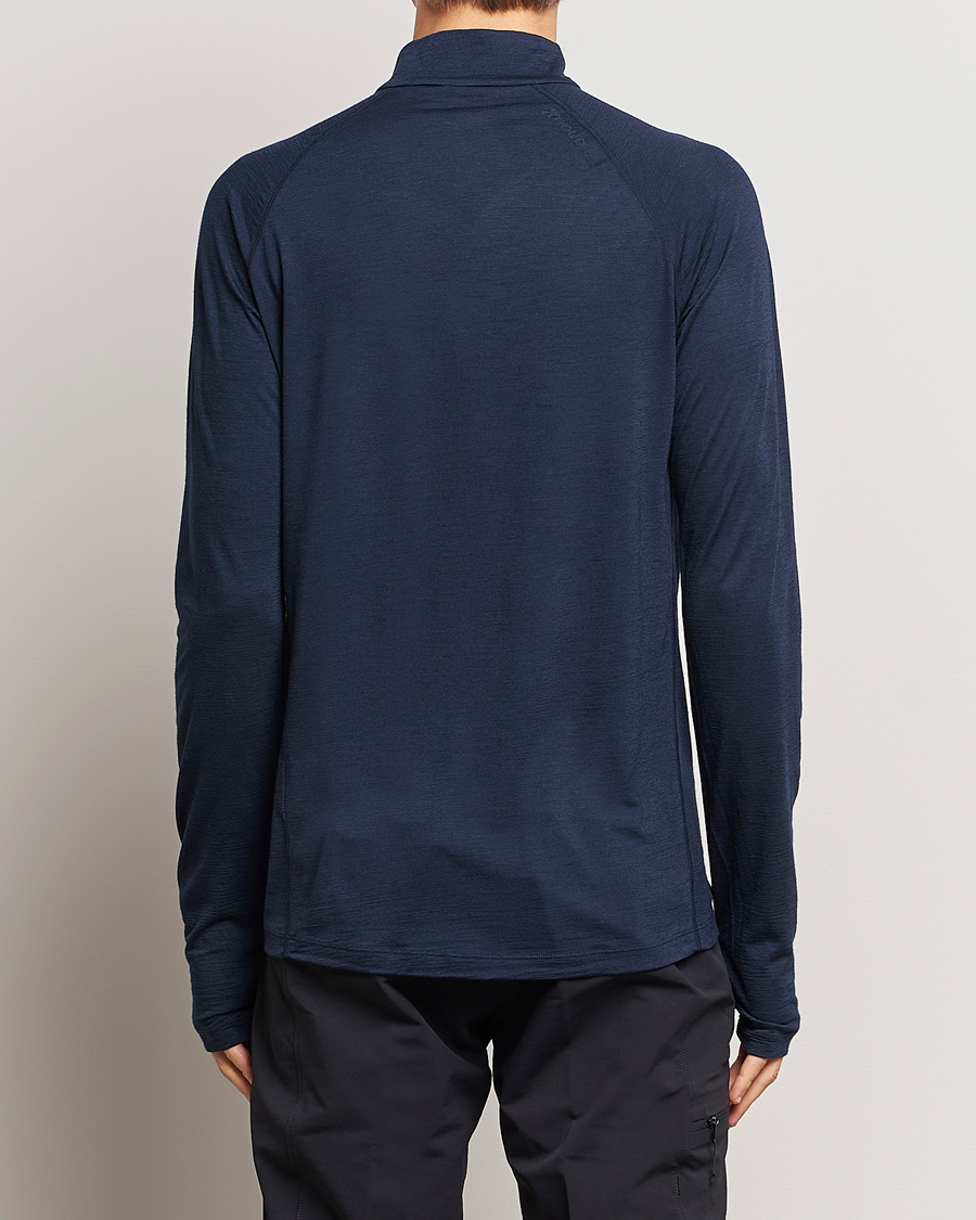 Mies | Puserot | Houdini | Desoli Merino Light Half Zip Blue Illusion