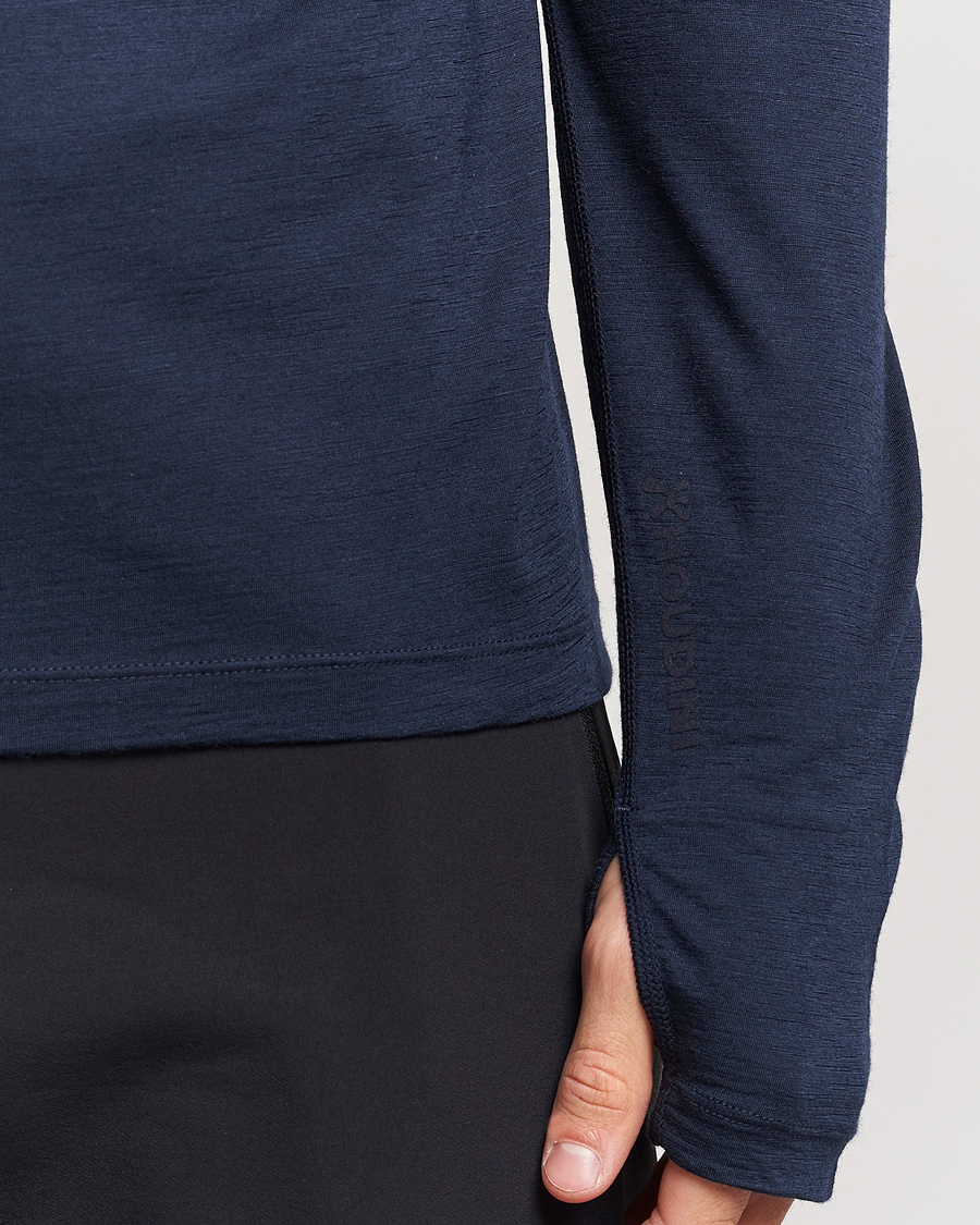 Mies | Puserot | Houdini | Desoli Merino Light Half Zip Blue Illusion