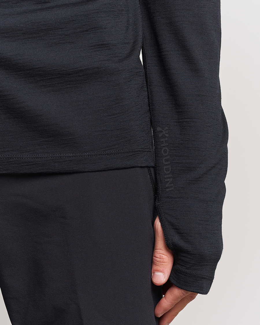 Mies | Puserot | Houdini | Desoli Merino Light Half Zip True Black