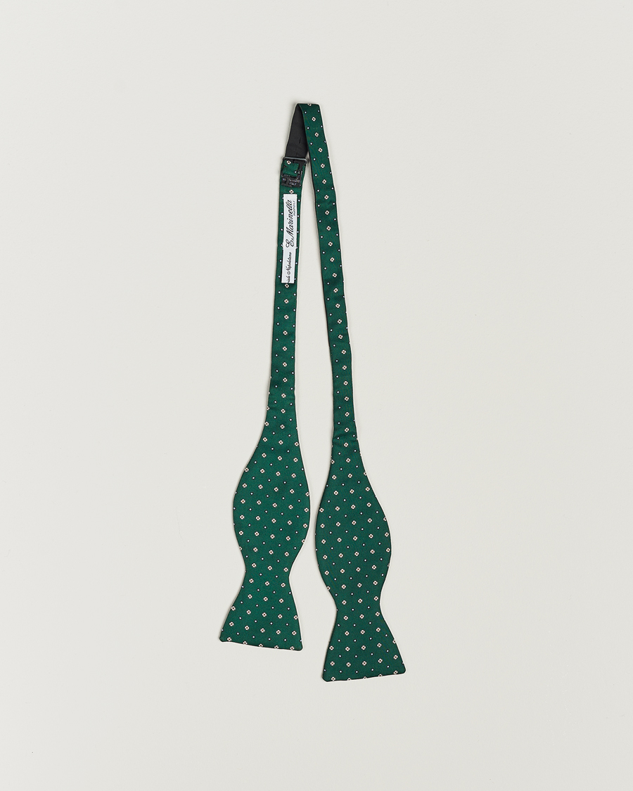 Mies | E. Marinella Silk Bow Tie Dark Green | E. Marinella | Silk Bow Tie Dark Green