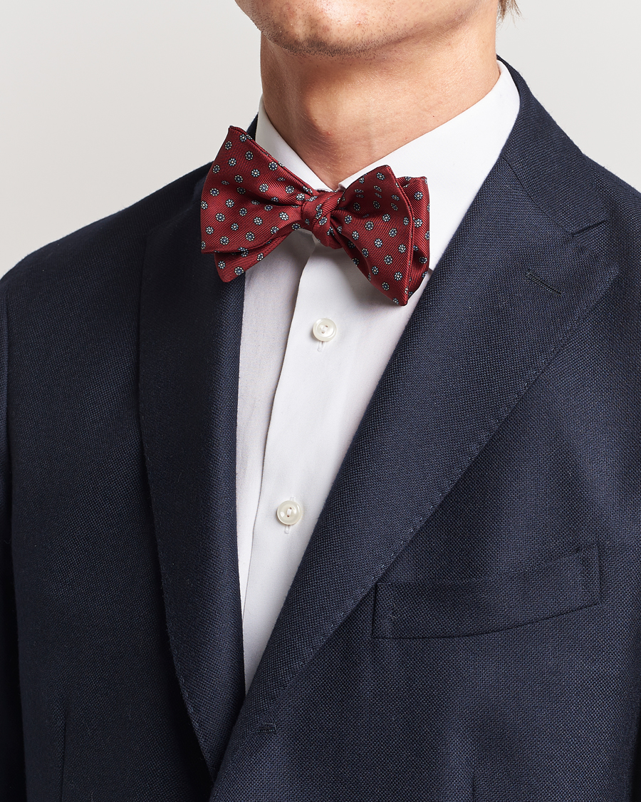 Mies | E. Marinella Silk Bow Tie Burgundy | E. Marinella | Silk Bow Tie Burgundy