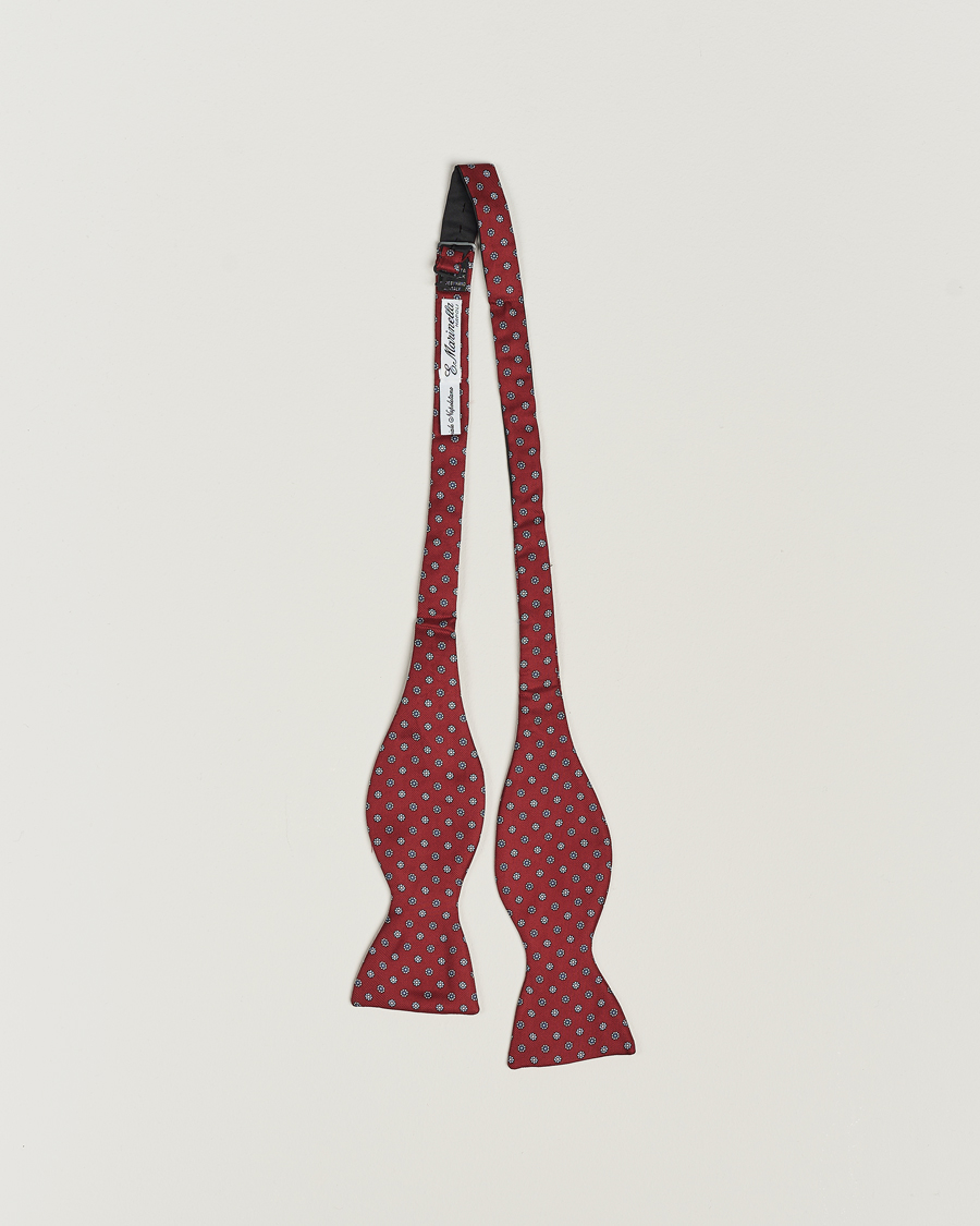 Mies | E. Marinella Silk Bow Tie Burgundy | E. Marinella | Silk Bow Tie Burgundy