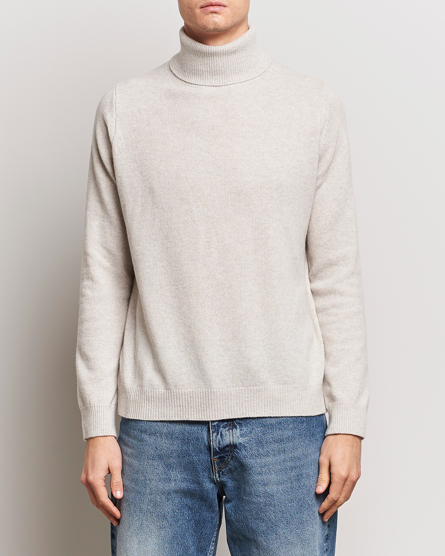 Mies | Samsøe Samsøe | Samsøe Samsøe | Isak Merino Knitted Turtleneck Silver Lining