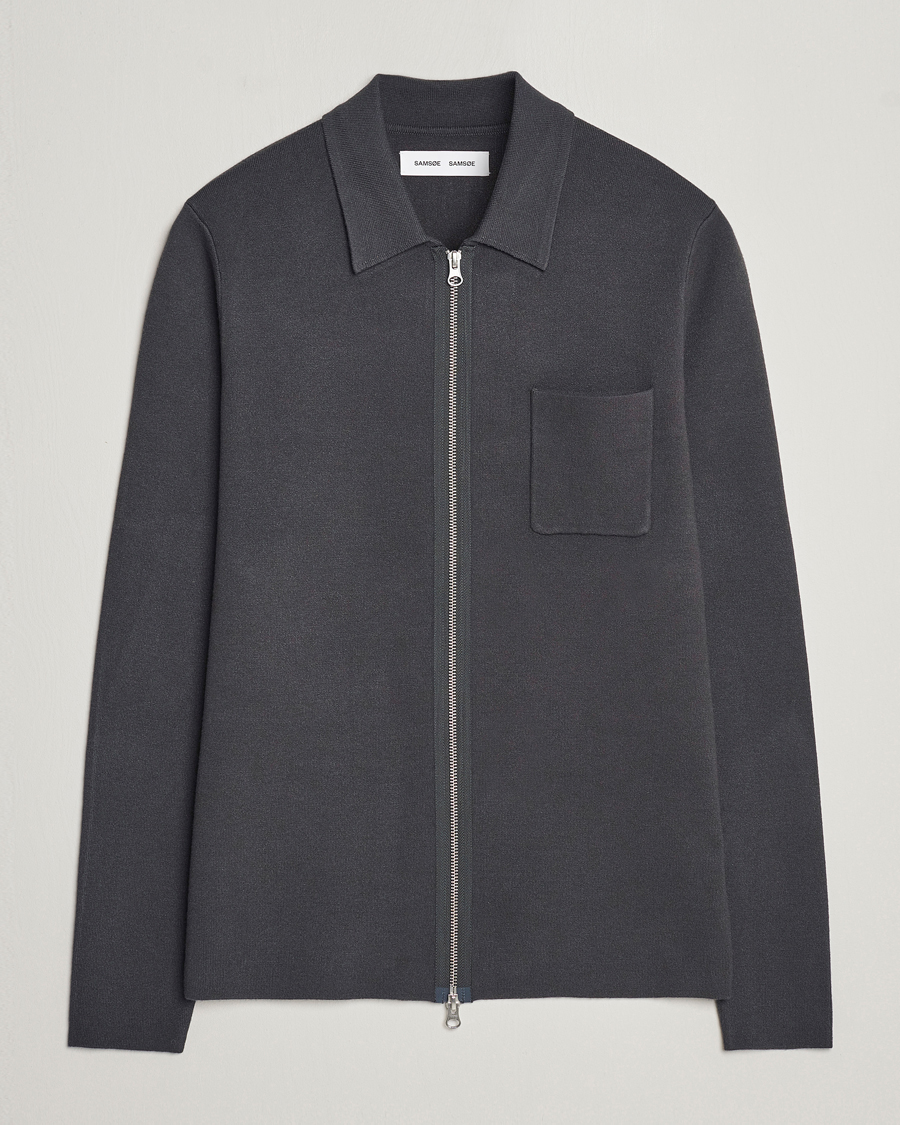 Mies | Puserot | Samsøe Samsøe | Guna Full Zip Volcanic Ash