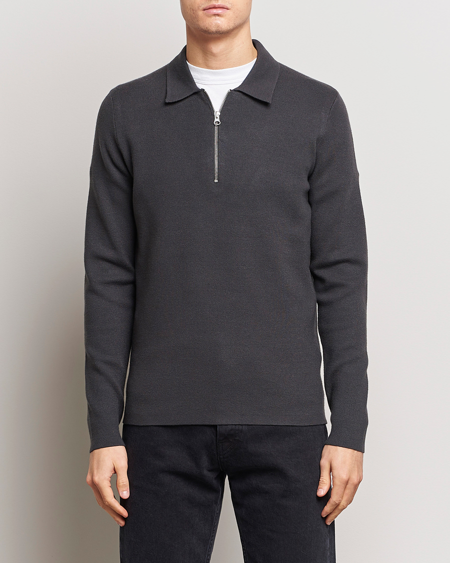 Mies | Puserot | Samsøe Samsøe | Guna Half Zip Volcanic Ash