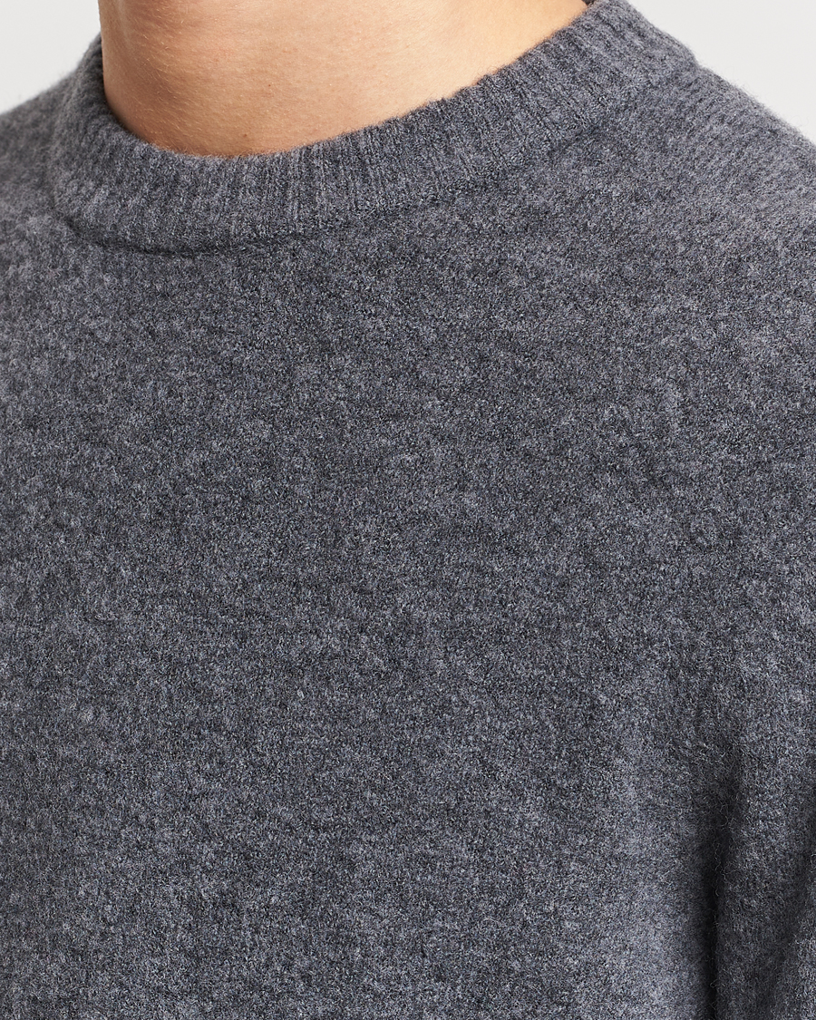 Mies | Puserot | Samsøe Samsøe | Butler Yak Crew Neck Dark Grey Melange