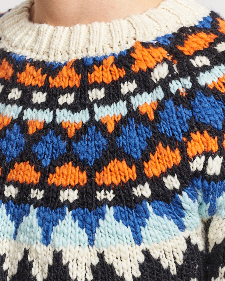 Mies | Puserot | NN07 | Felix Nordic Wool Sweater Ecru Multi