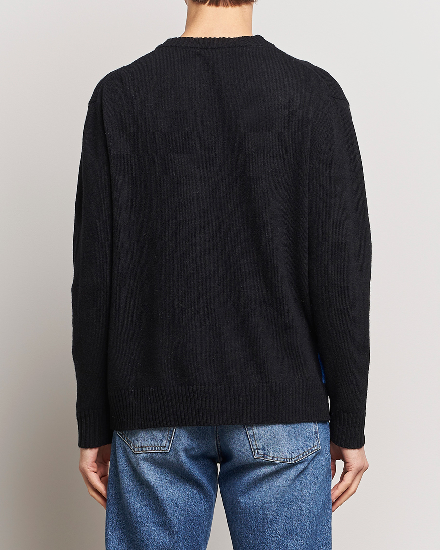 Mies | Puserot | NN07 | Jason Mohair Wool Sweater Black Multi