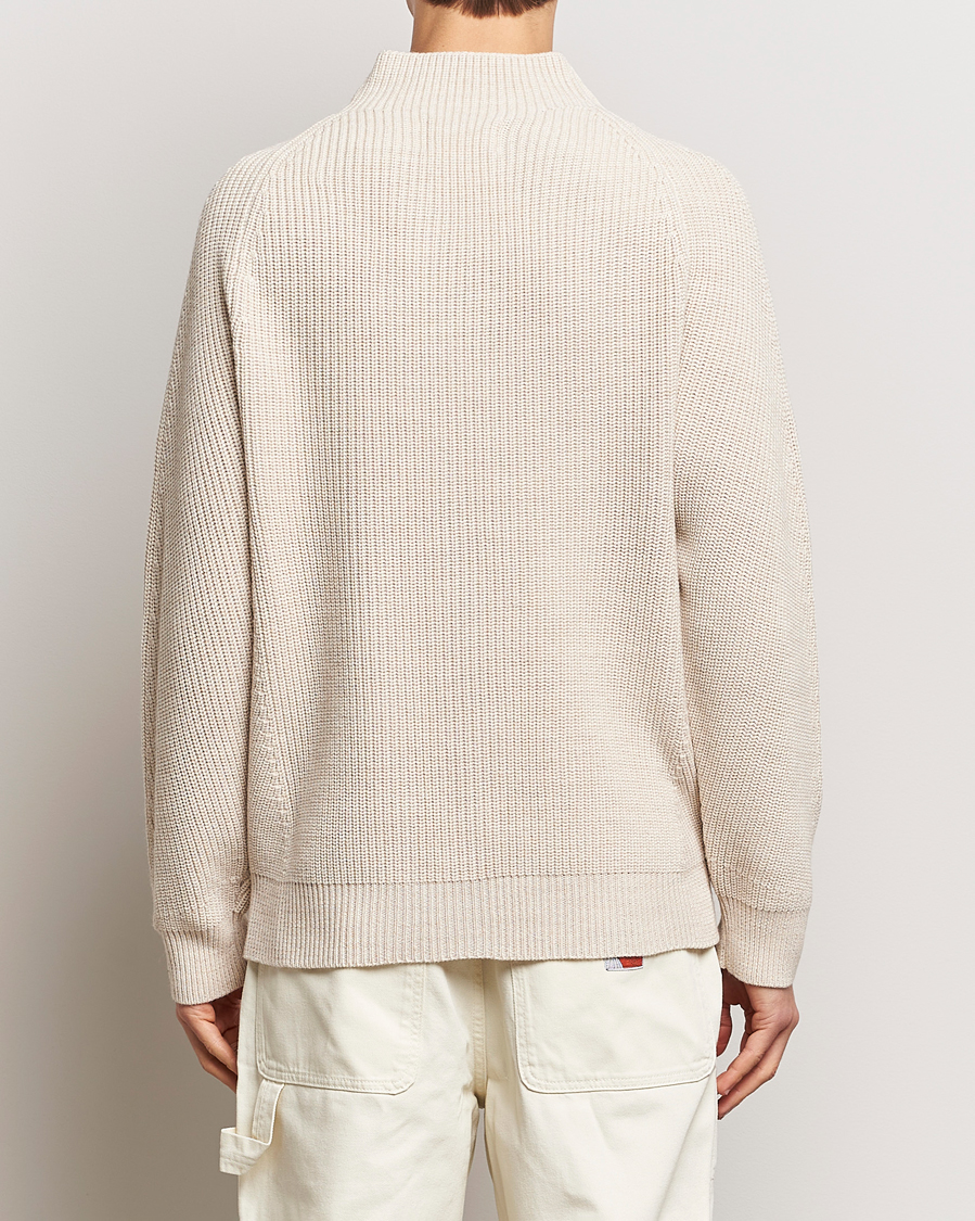 Mies | Puserot | NN07 | Liam Mock Neck Sweater Nature Melange