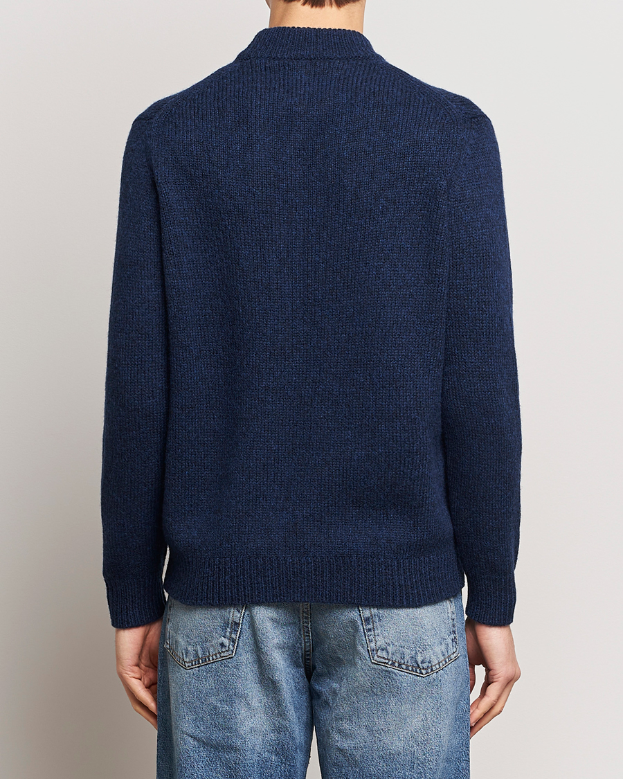Mies | Puserot | NN07 | Nick Mock Neck Sweater Navy Blue