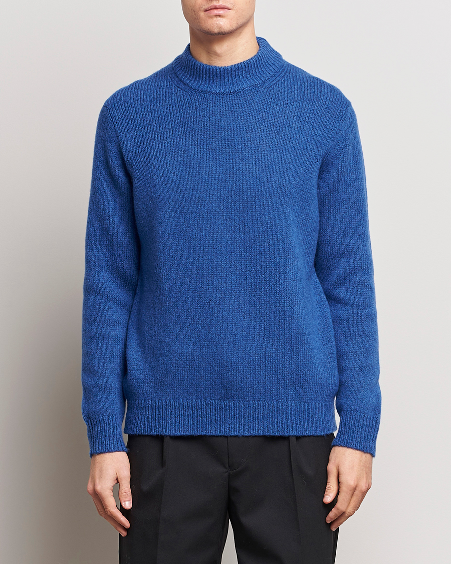 Mies | Alennusmyynti | NN07 | Nick Mock Neck Sweater Blue