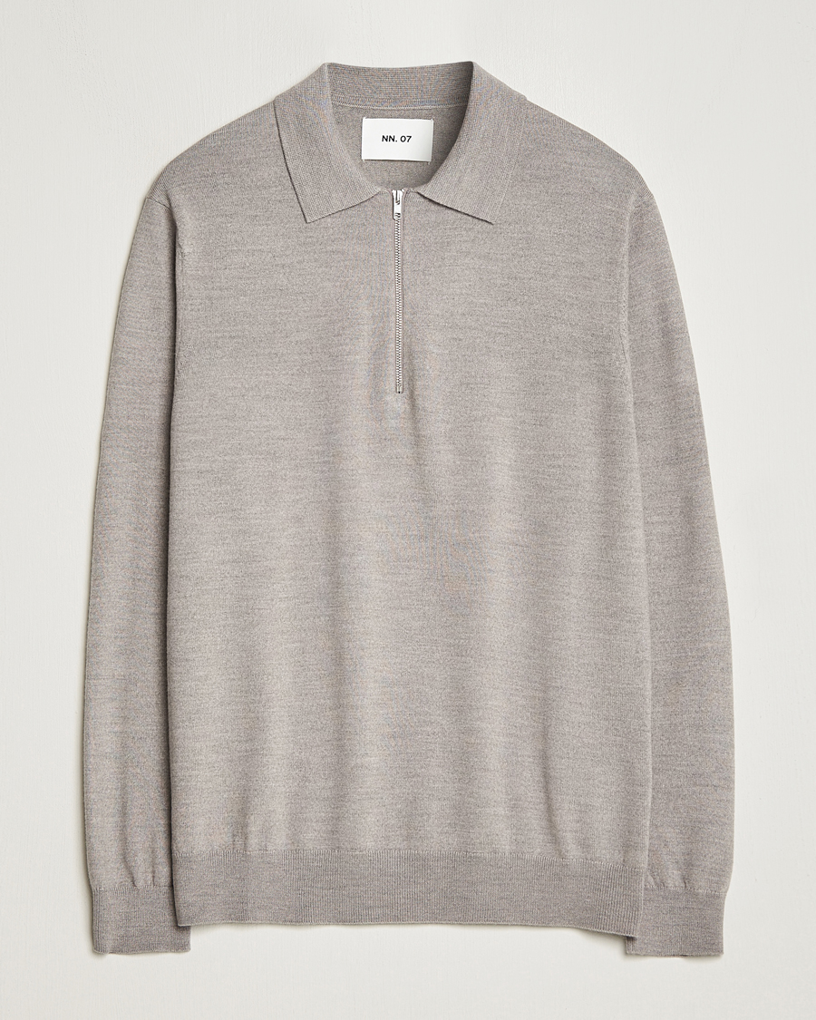 Mies | Puserot | NN07 | Sergio Half-Zip Polo Stone