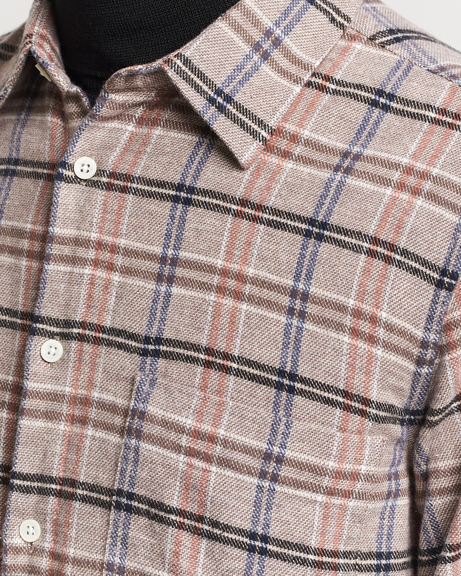 Mies | Kauluspaidat | NN07 | Arne Checked Cotton Shirt Pastel