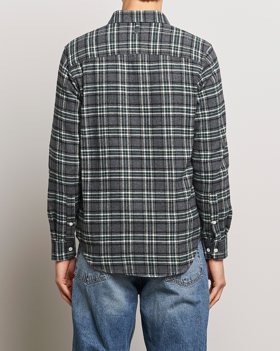 Mies | Kauluspaidat | NN07 | Arne Checked Cotton Shirt Dark Grey