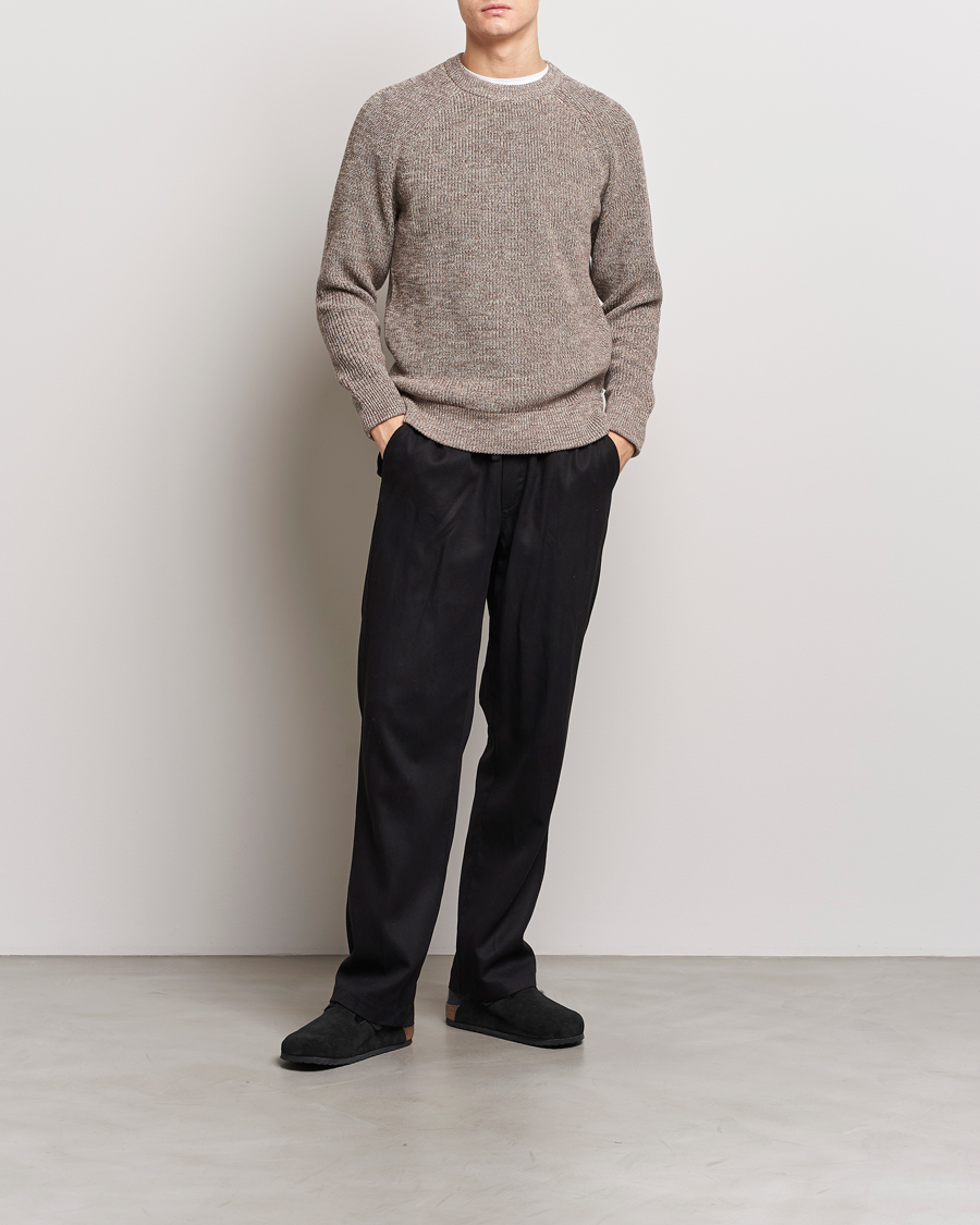 Mies | Puserot | NN07 | Jacobo Cotton Crewneck Sweater Iron Melange