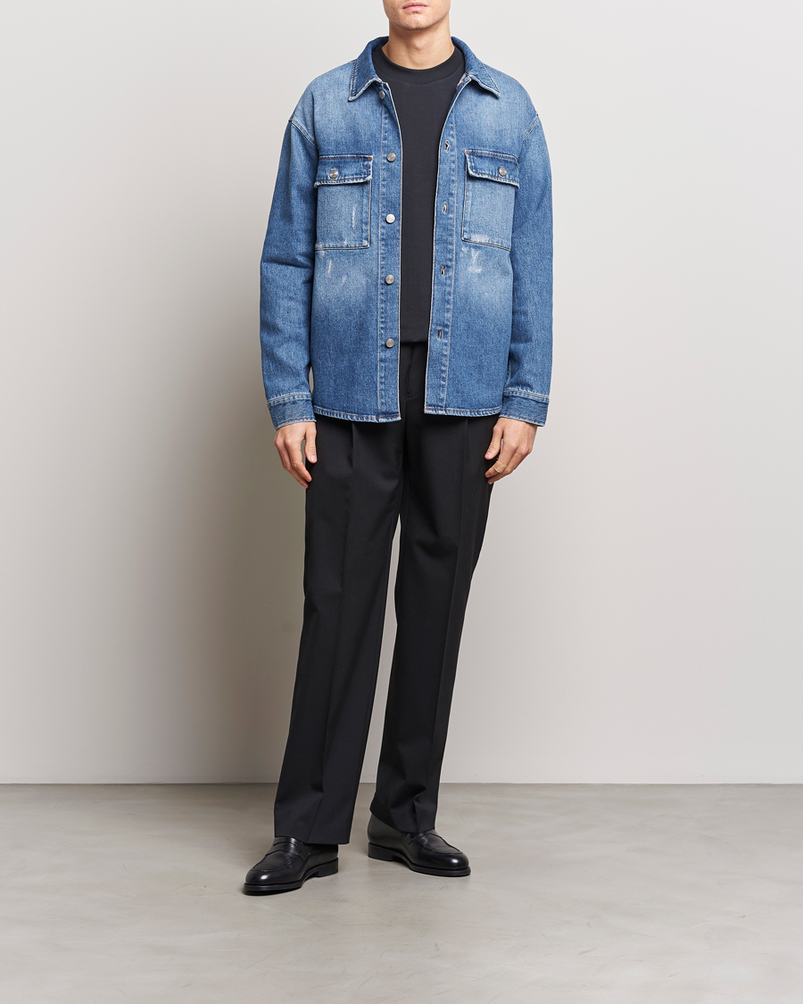 Mies | Takit | NN07 | Roger Denim Jacket Mid Blue