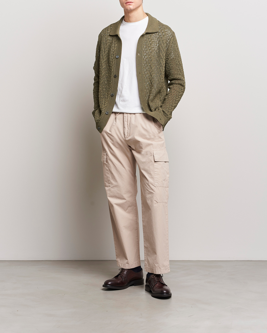 Mies | Puserot | NN07 | Vito Lace Cardigan Dark Green