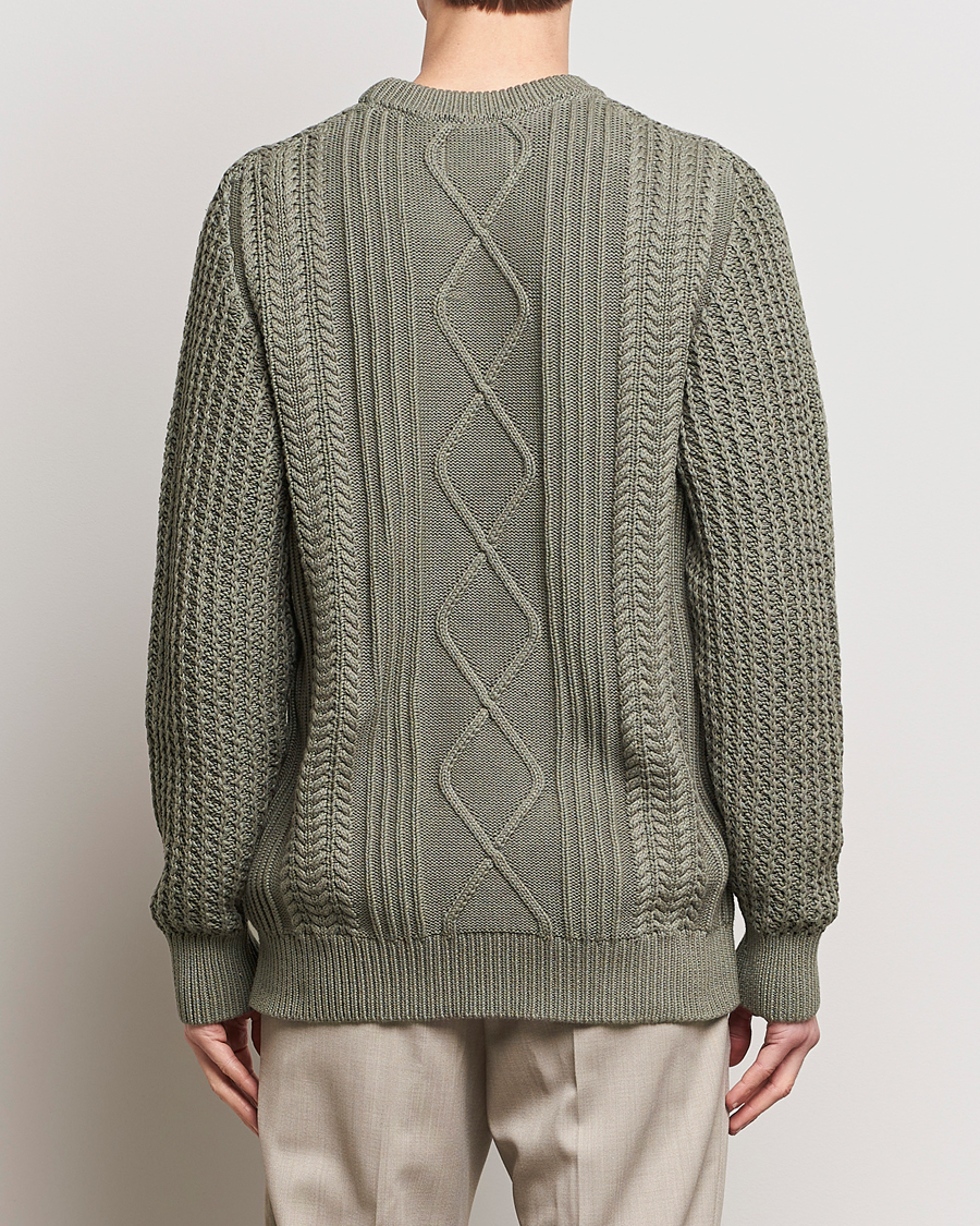 Mies | Puserot | NN07 | Caleb Cable Knit Sweater Khaki Sand