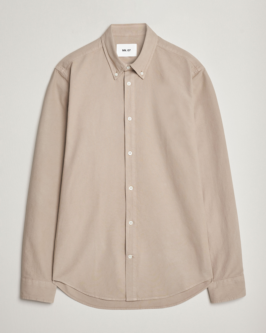 Mies | Kauluspaidat | NN07 | Arne Button Down Oxford Shirt Khaki Sand