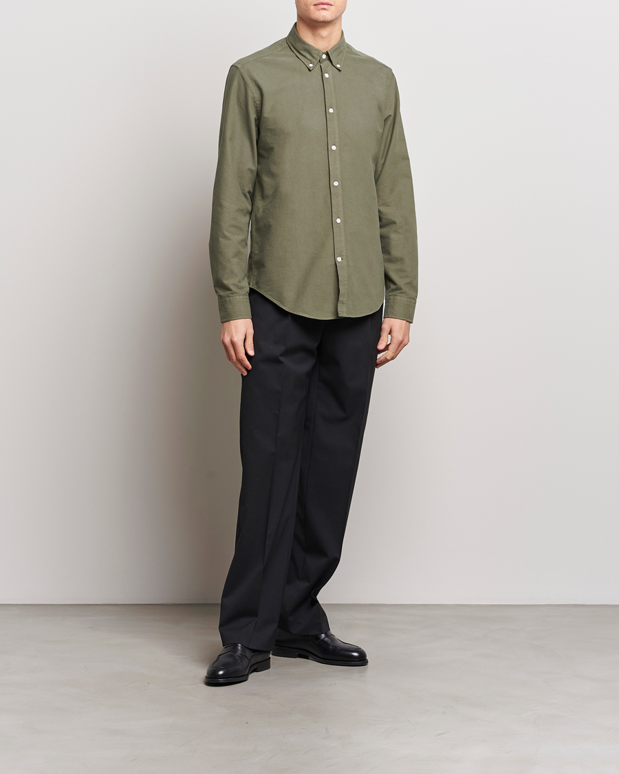 Mies | Kauluspaidat | NN07 | Arne Button Down Oxford Shirt Dark Green