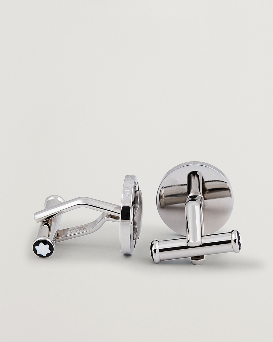 Mies | Kalvosinnapit | Montblanc | Cufflinks Steel Snowcap Onyx