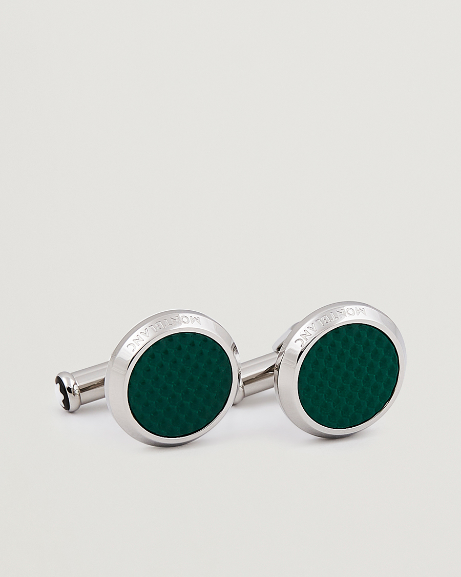 Mies | Kalvosinnapit | Montblanc | Cufflinks Meisterstück Green Steel