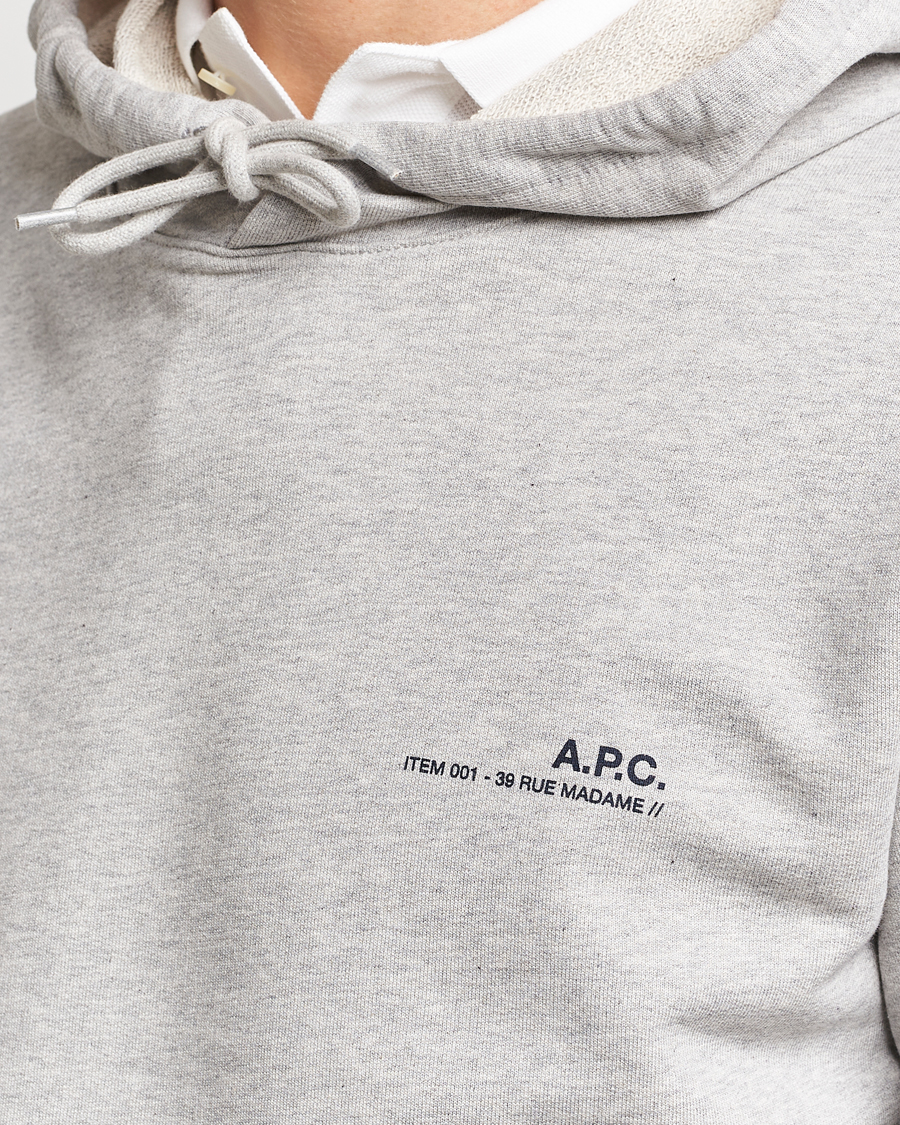 Mies | Puserot | A.P.C. | Item Hoodie Heather Grey