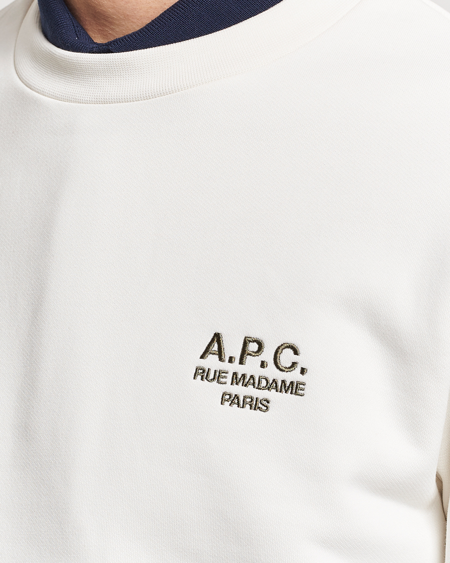 Mies | Puserot | A.P.C. | Rider Sweatshirt Chalk