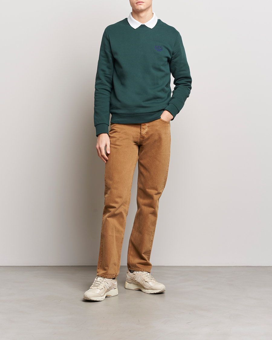 Mies | Puserot | A.P.C. | Rider Sweatshirt Pine Green