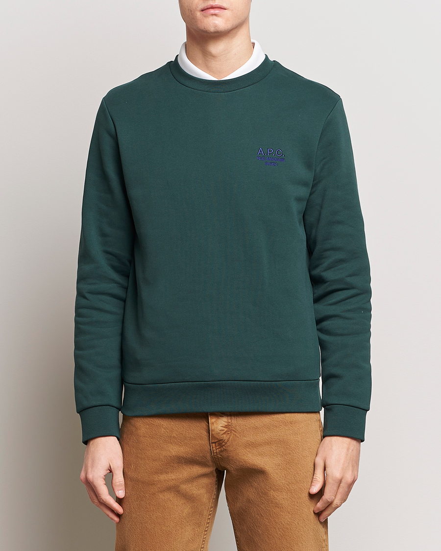 Mies | Puserot | A.P.C. | Rider Sweatshirt Pine Green