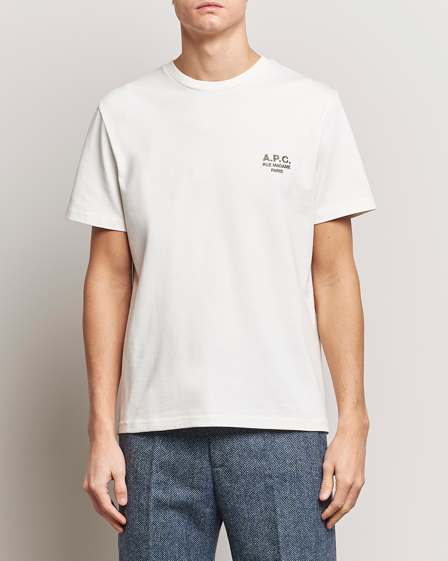Mies | T-paidat | A.P.C. | Raymond T-Shirt Chalk