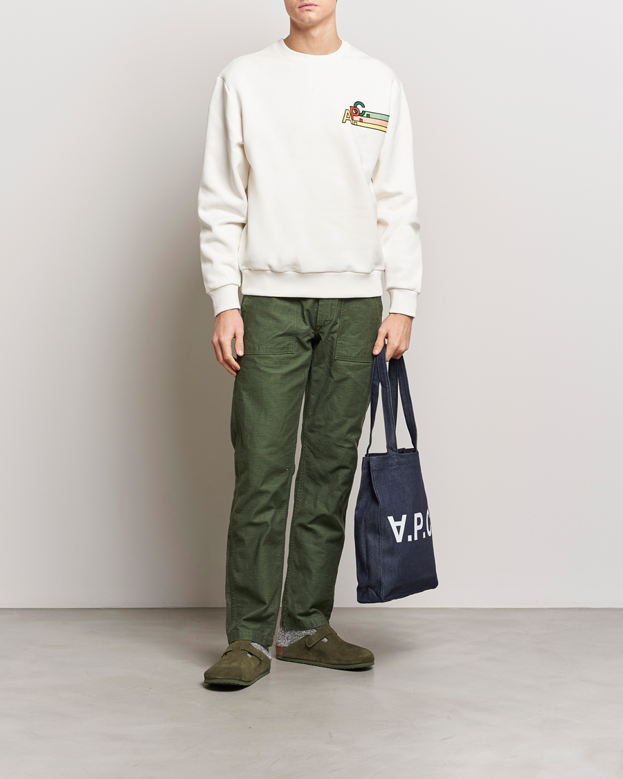 Mies | Puserot | A.P.C. | Spring Sweatshirt Chalk