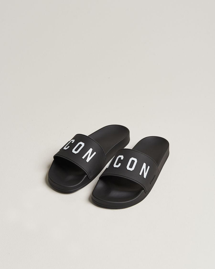 Mies | Dsquared2 Be Icon Slides Black | Dsquared2 | Be Icon Slides Black