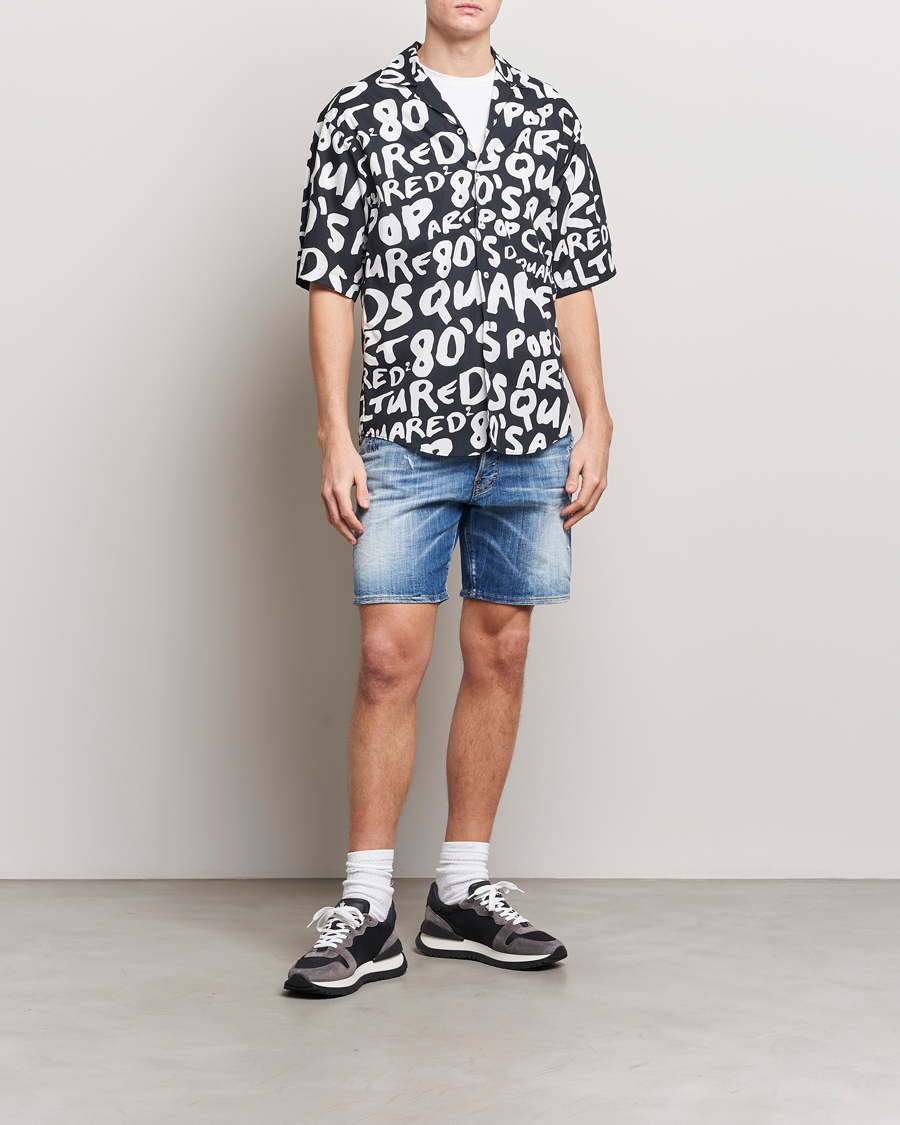 Mies | Kauluspaidat | Dsquared2 | Pop 80's Bowling Shirt Black