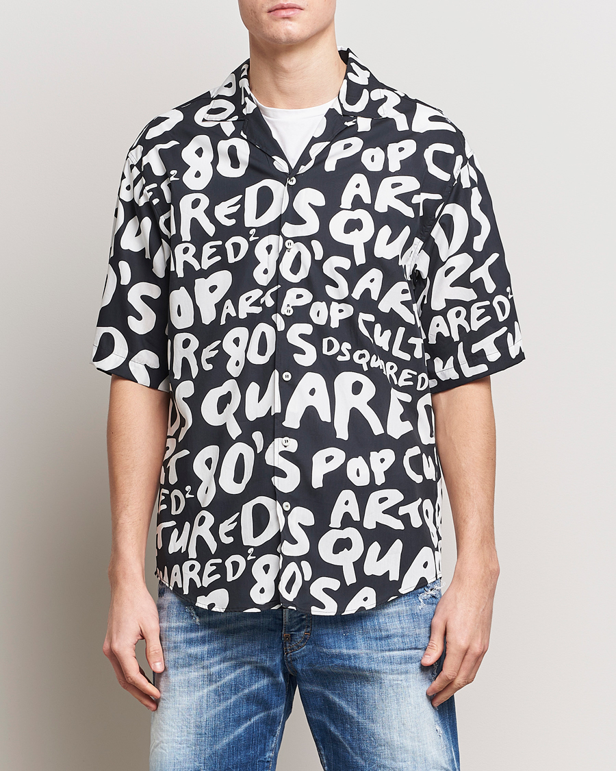 Mies | Kauluspaidat | Dsquared2 | Pop 80's Bowling Shirt Black
