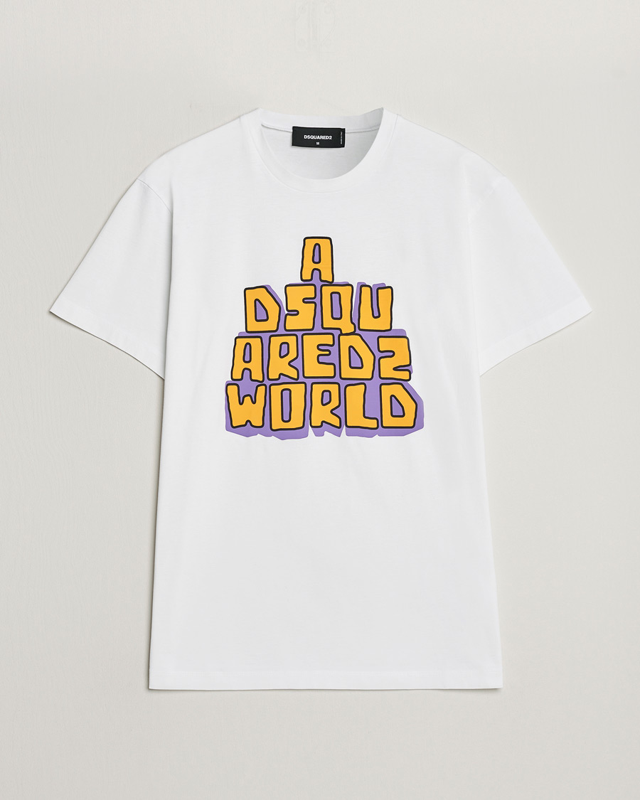 Mies | T-paidat | Dsquared2 | Cool Fit Logo Crew Neck T-Shirt White