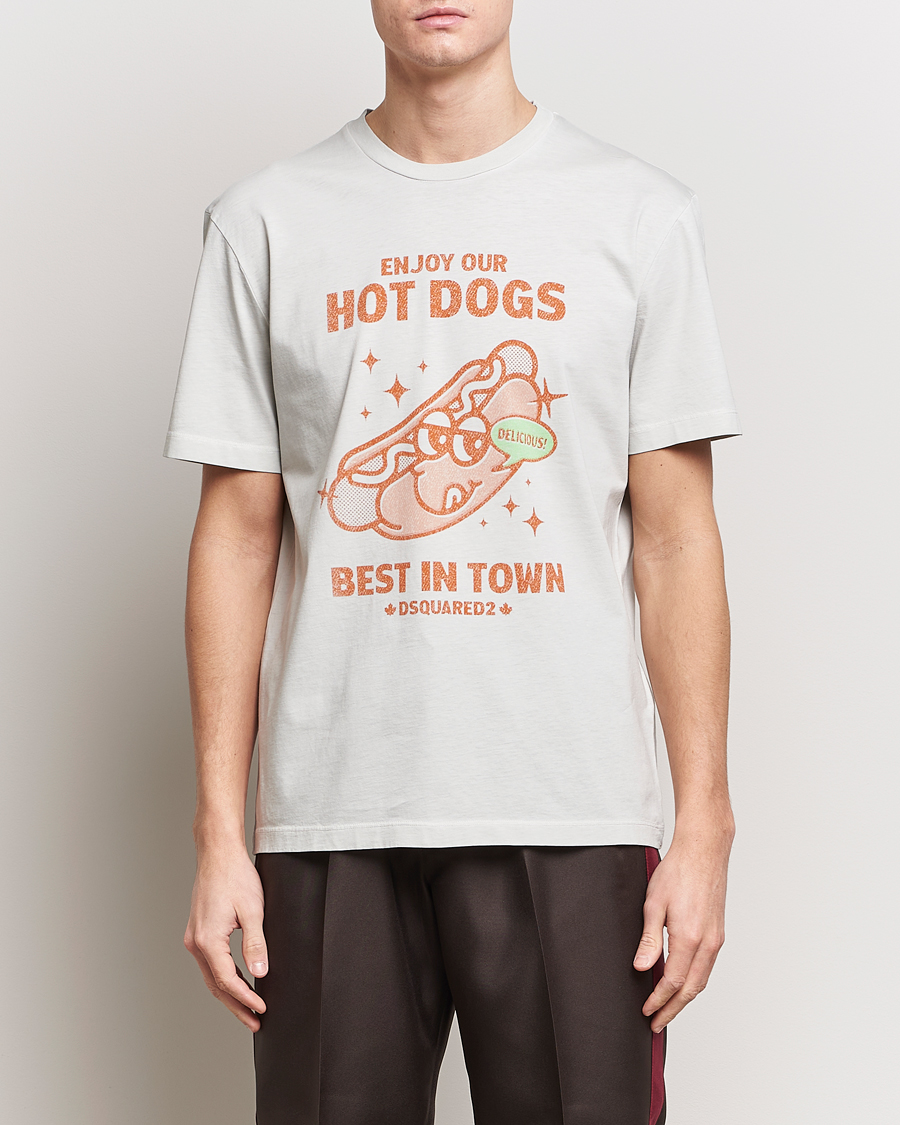 Mies | T-paidat | Dsquared2 | Regular Fit Logo Crew Neck T-Shirt Mint