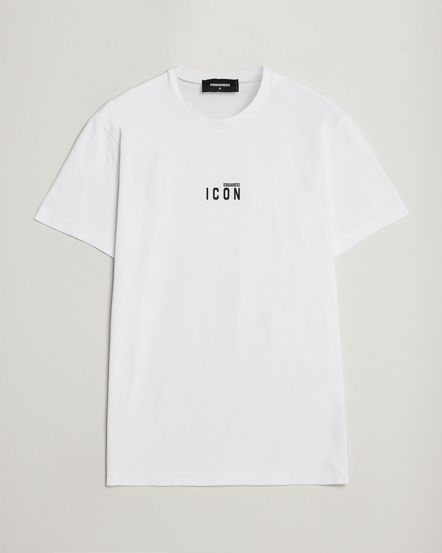 Mies | T-paidat | Dsquared2 | Icon Small Logo Crew Neck T-Shirt White